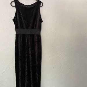 All That Jazz Black Women's Full Length Dress with Sheer Midsection (Medium)